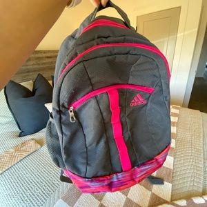 Adidas Pink & Gray backpack
